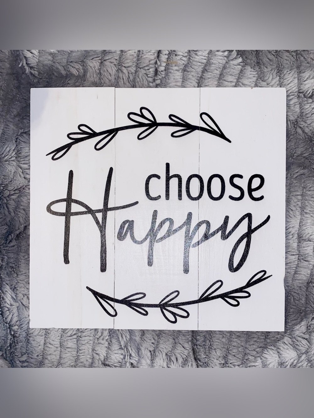 Rustic Wooden Wall Sign - Choose Happy